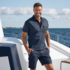 KARIBAN Multi-Pocket Bermuda