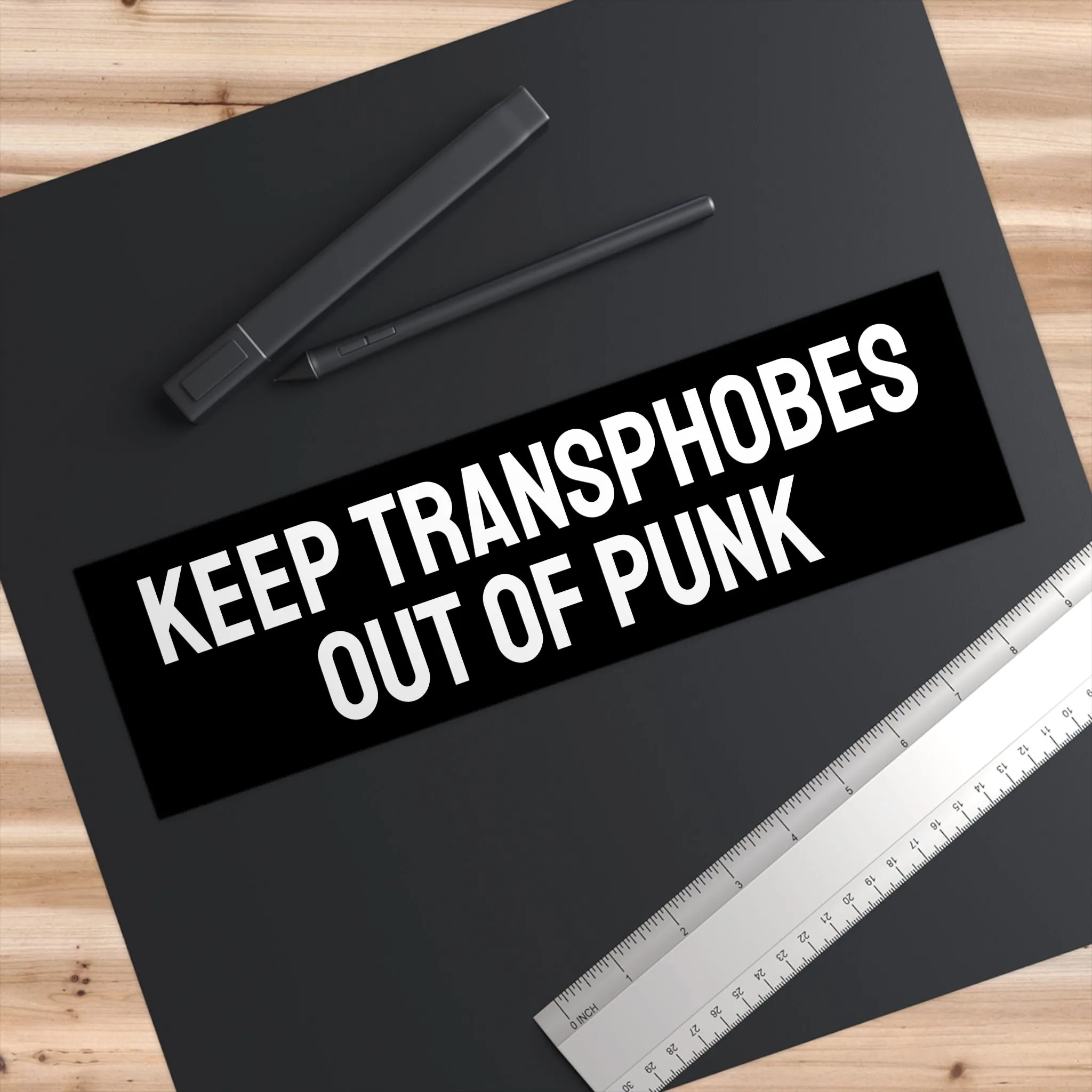 Keep Transphobes Out Of Punk - Bumper Sticker