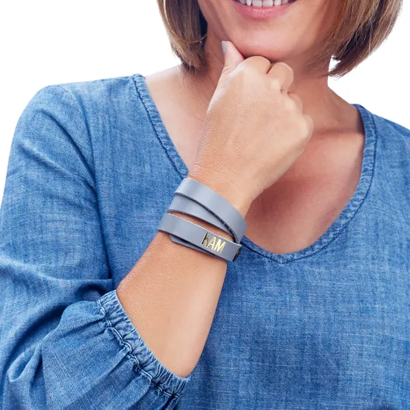 Kenly Gold Foil Wrap Bracelet (WS)