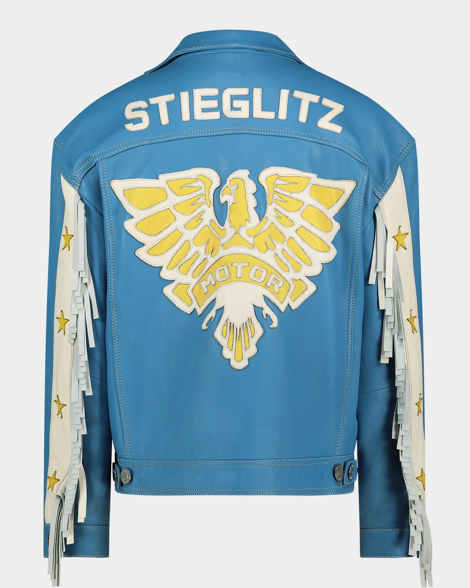 Kisha Leather Jacket | Blue