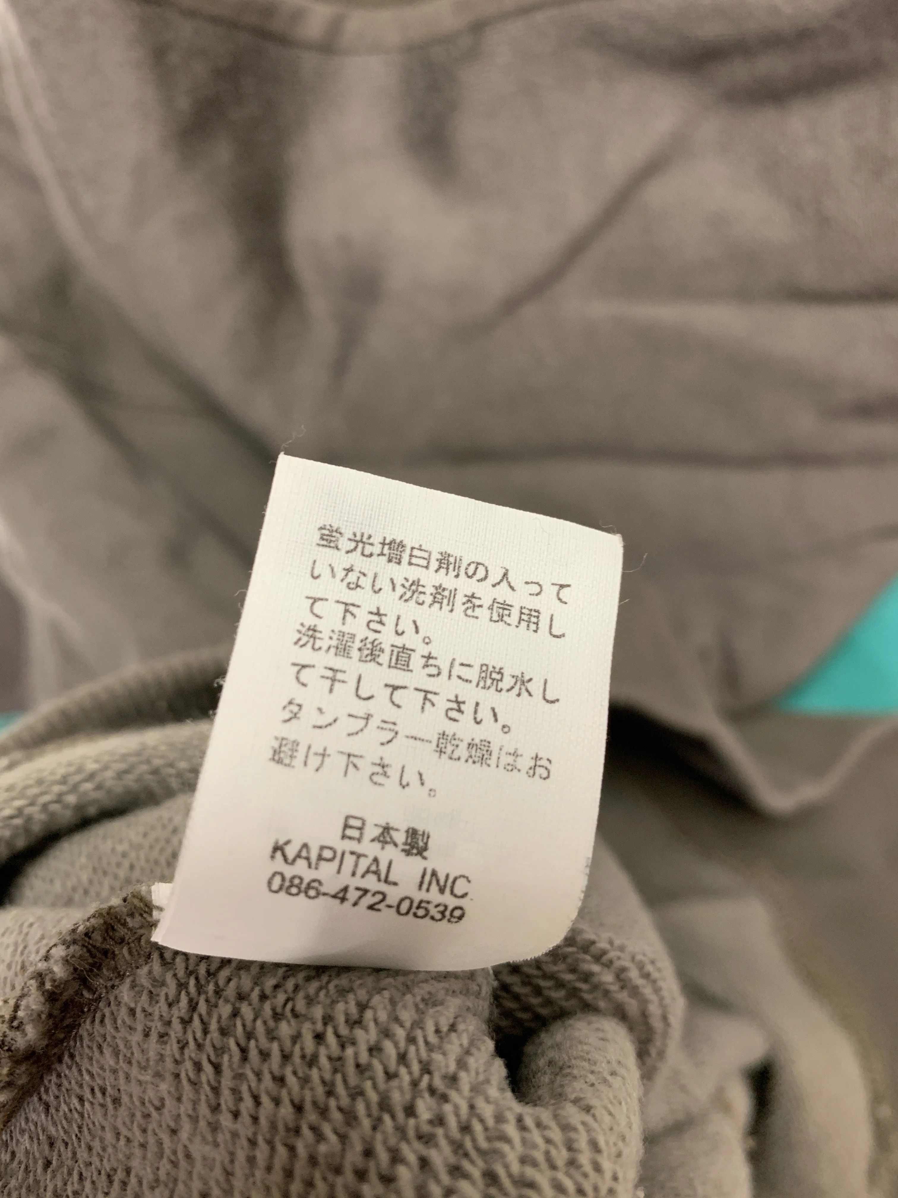 [L] Kapital Sport Football Pullover Hoodie Grey