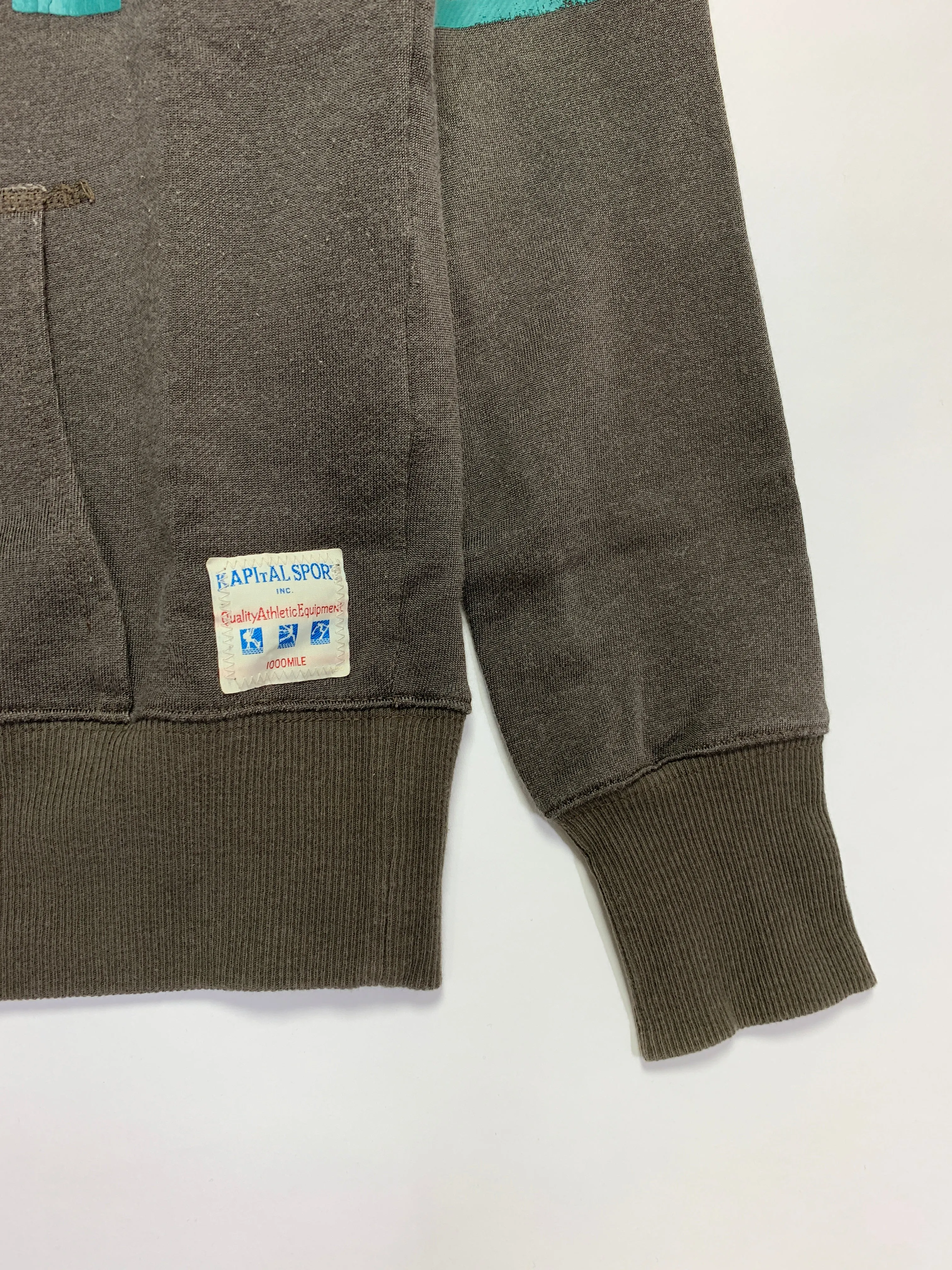 [L] Kapital Sport Football Pullover Hoodie Grey
