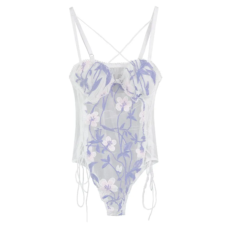 Lace Flower Bodysuit yc50121