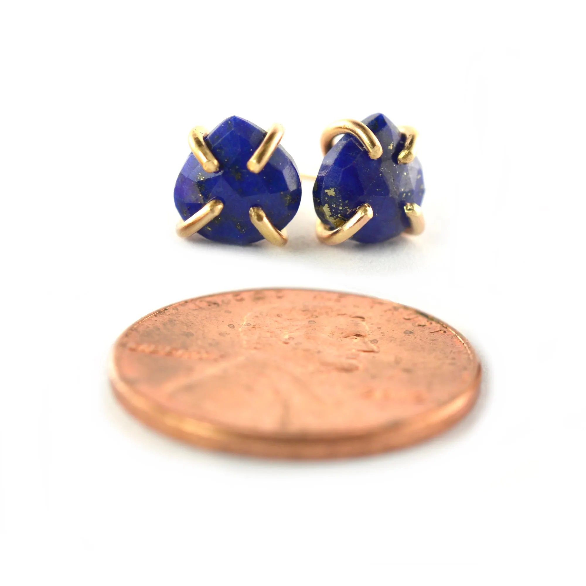 Lapis Stud Earrings