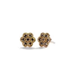large rosette diamond studs