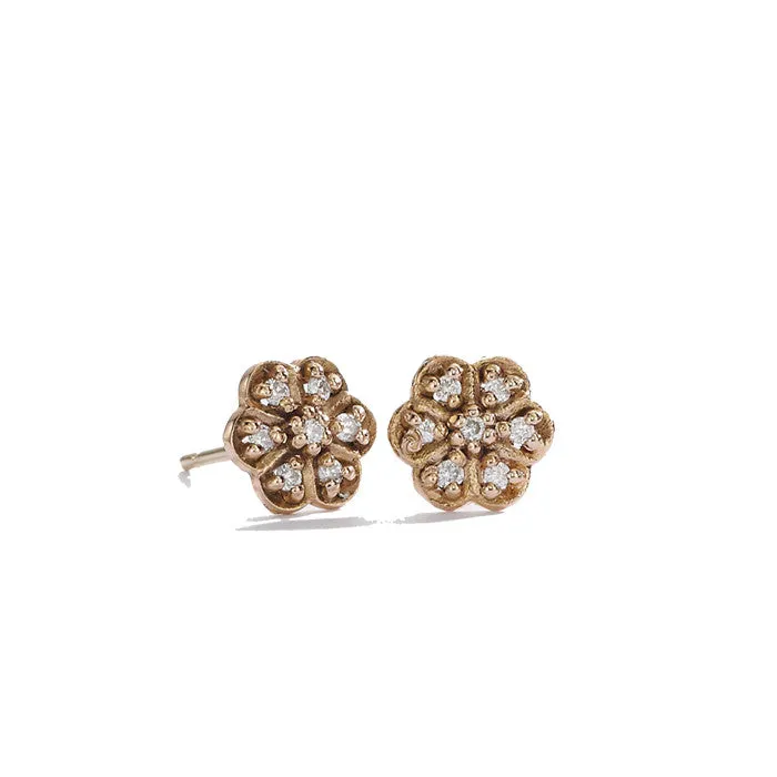 large rosette diamond studs