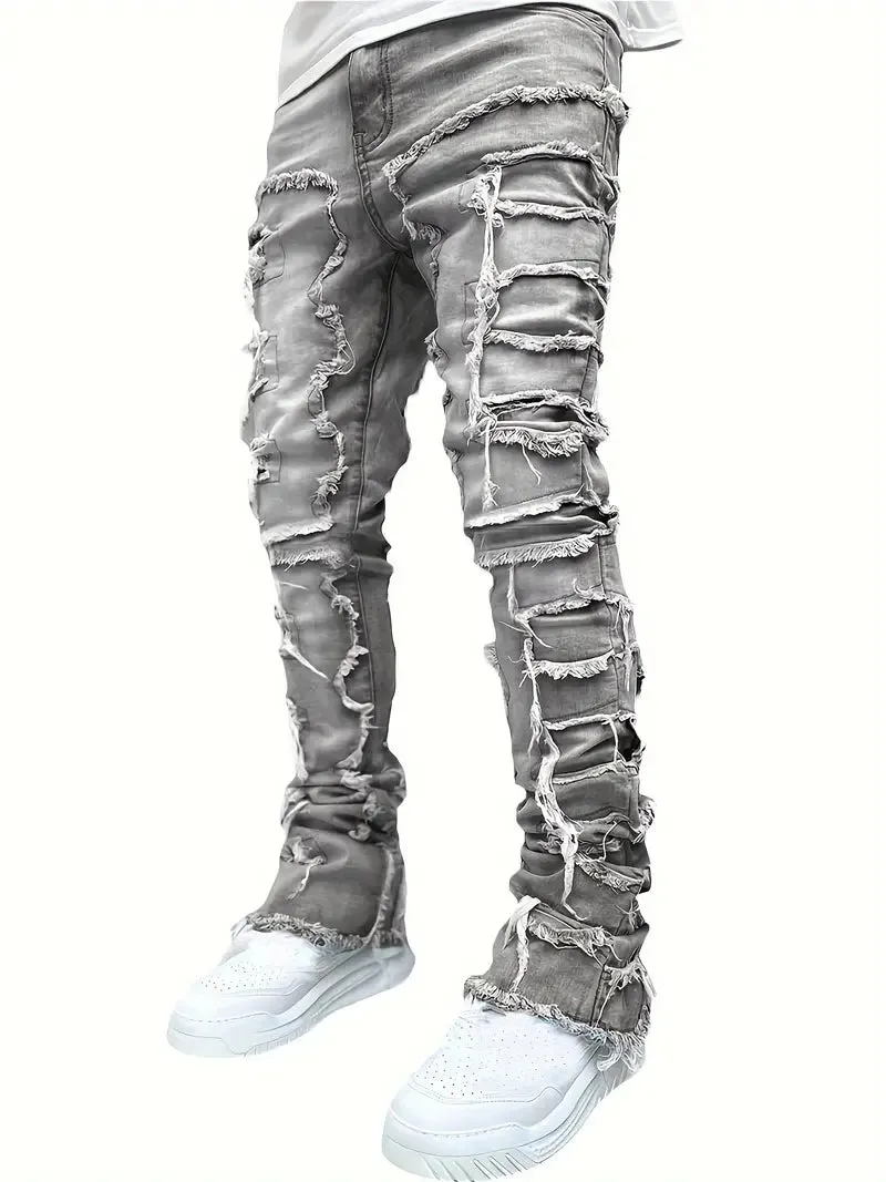 Liam – Jeans in extra gescheurde stijl voor heren
