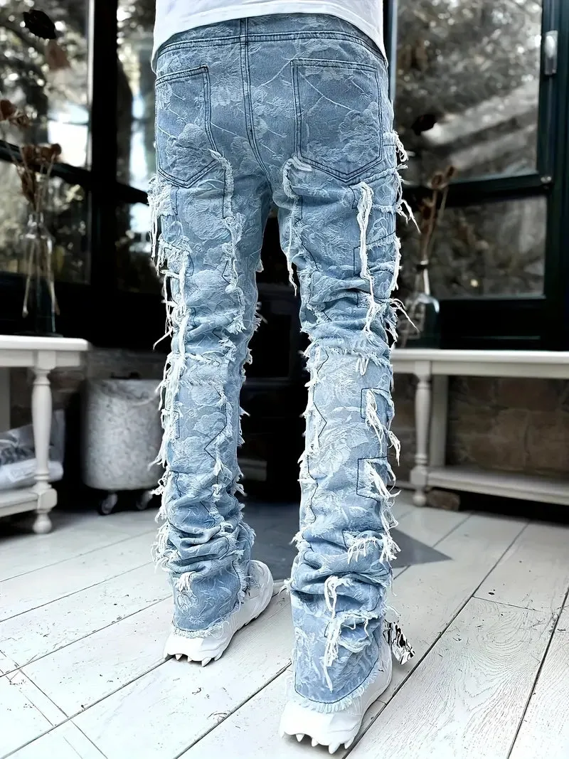 Liam – Jeans in extra gescheurde stijl voor heren