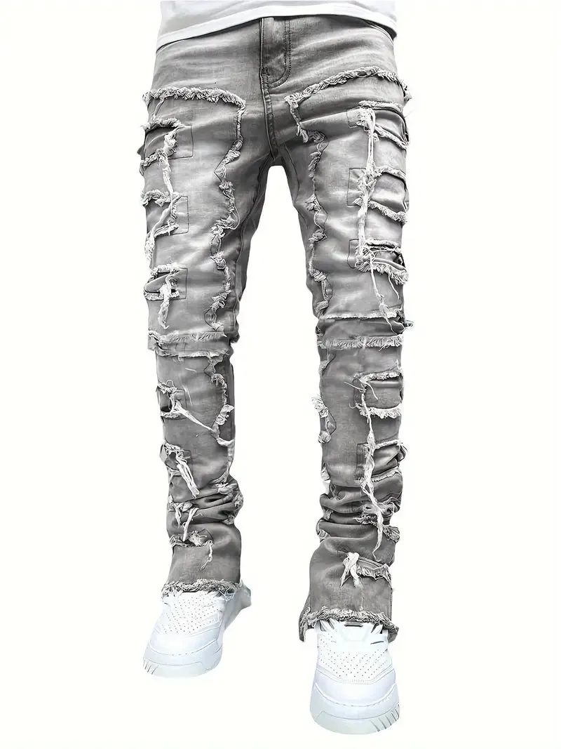 Liam – Jeans in extra gescheurde stijl voor heren