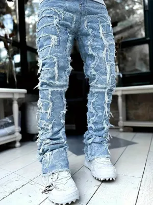 Liam – Jeans in extra gescheurde stijl voor heren