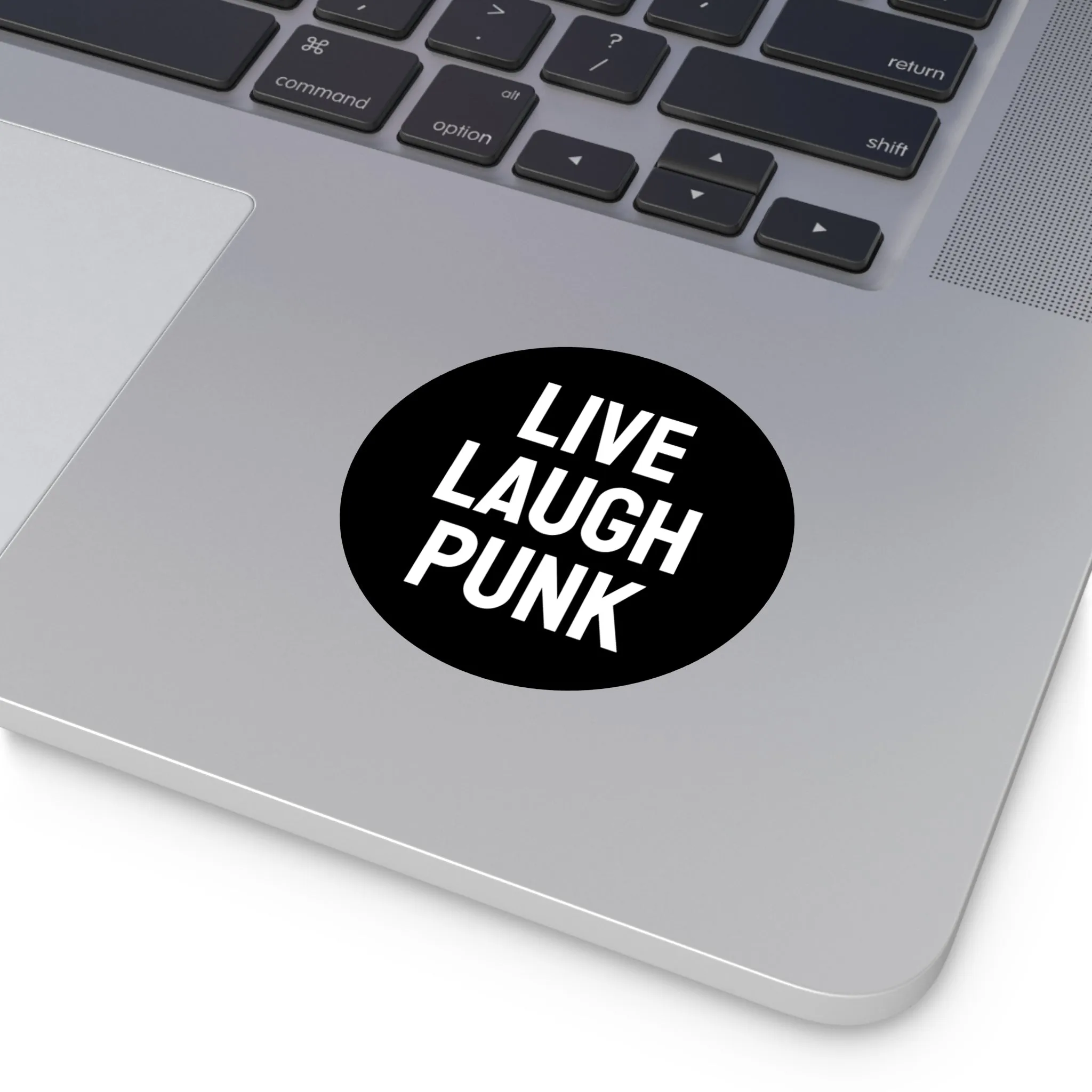 Live Laugh Punk - Round Vinyl Stickers