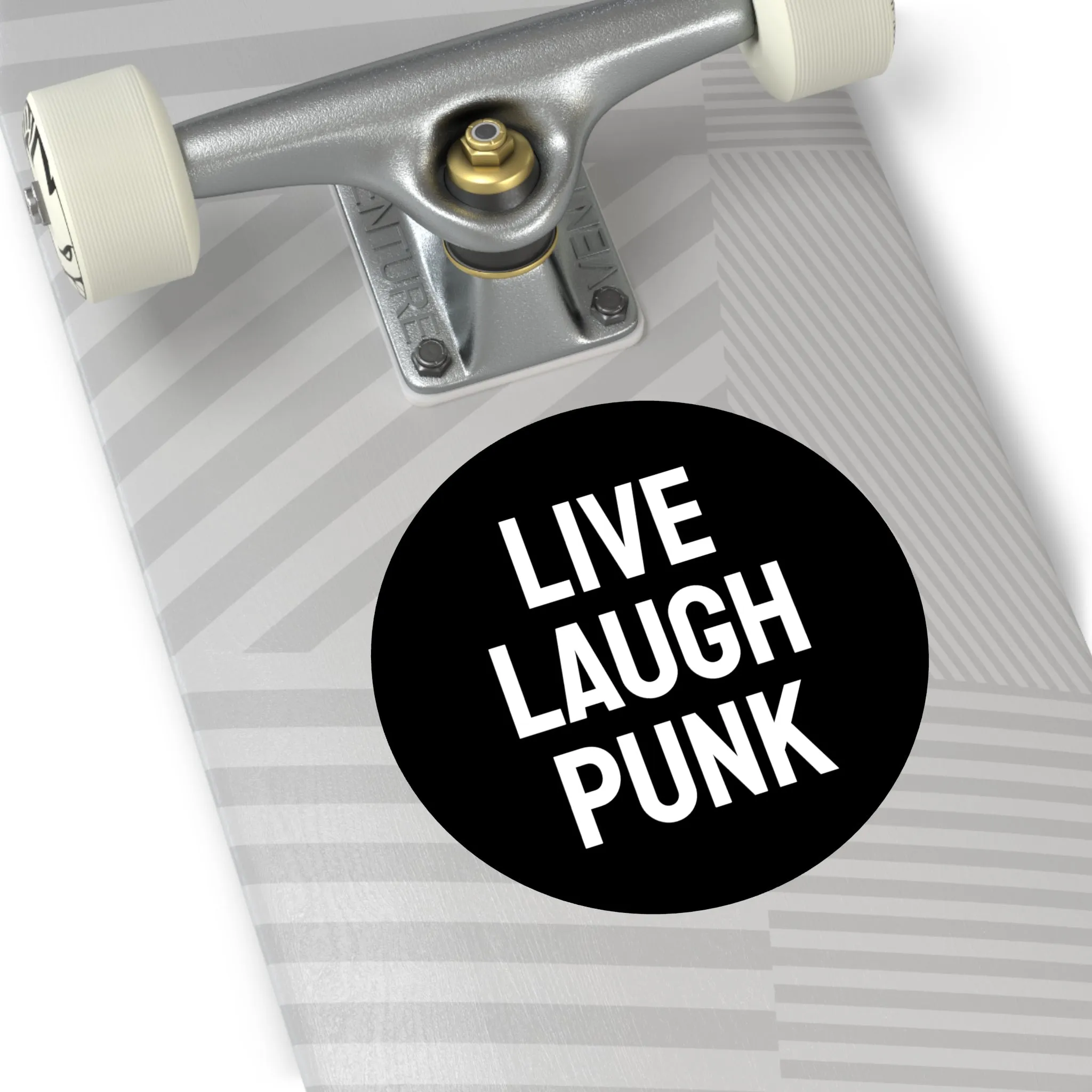 Live Laugh Punk - Round Vinyl Stickers