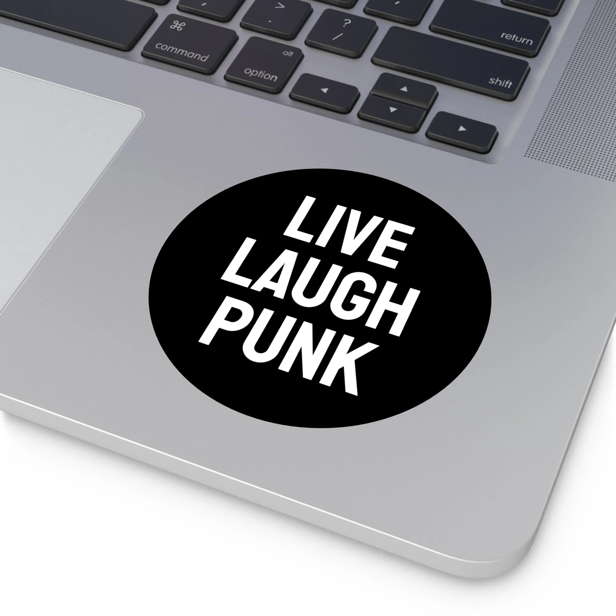 Live Laugh Punk - Round Vinyl Stickers