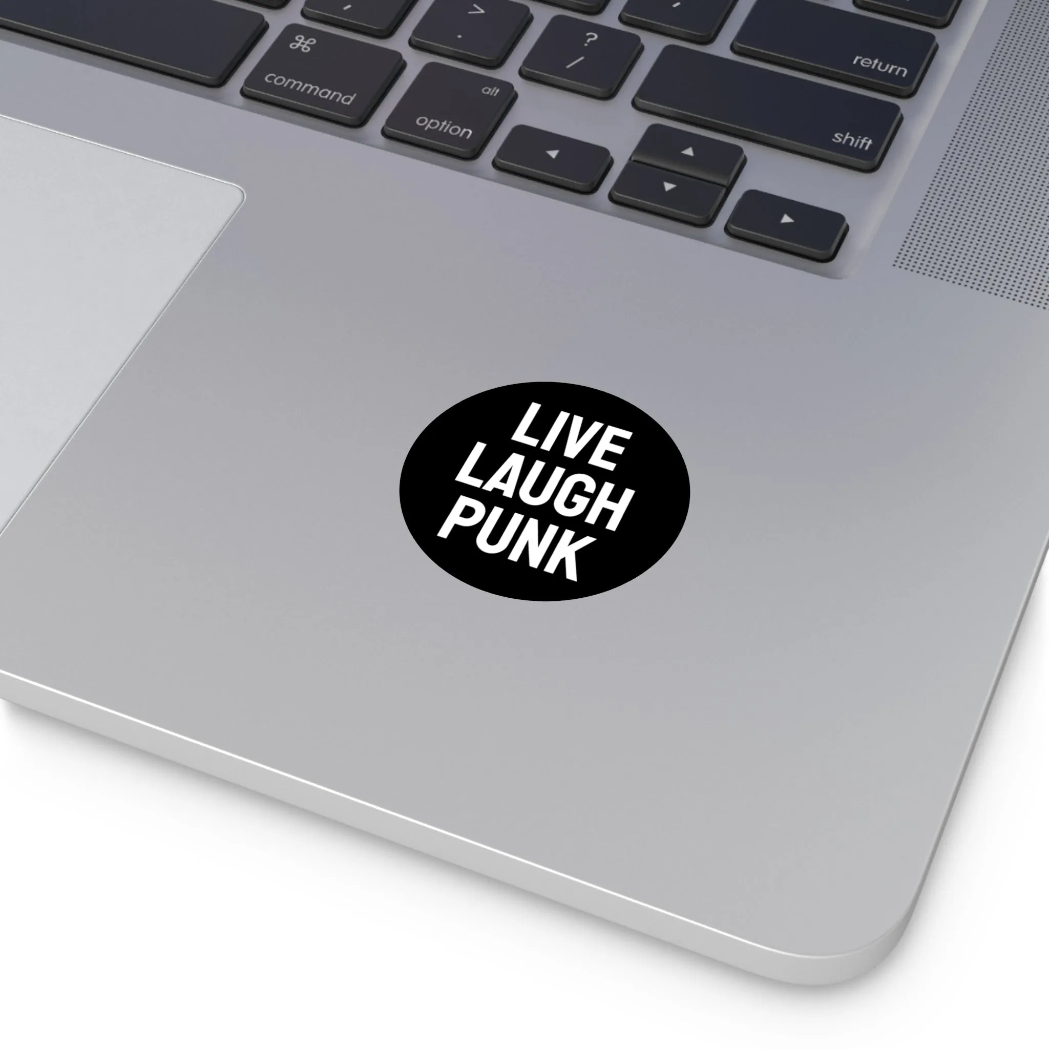 Live Laugh Punk - Round Vinyl Stickers