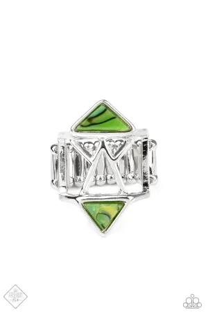 Making Me Edgy - Green Ring