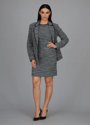Marni Jacket - Boucle Knit Trimmed w/ Faux Leather: FINAL SALE