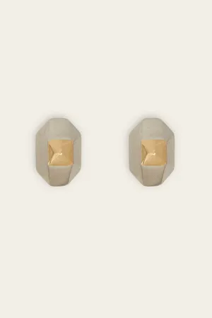 MAXI METAL STUD EARRINGS
