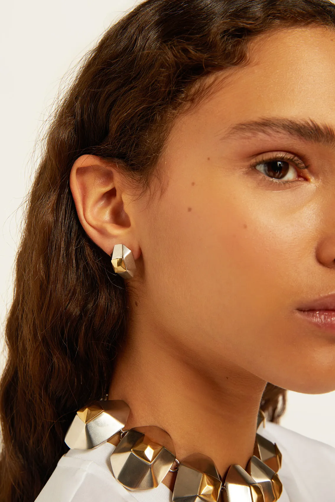 MAXI METAL STUD EARRINGS