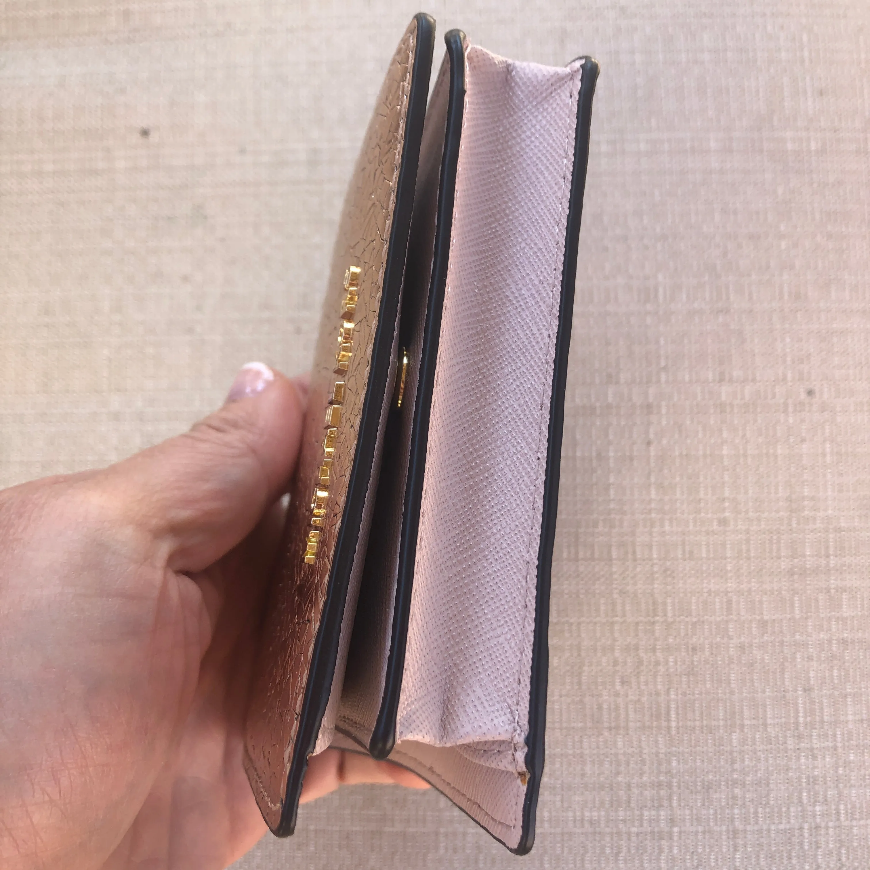 Michael Kors Wallet in Metallic Pink