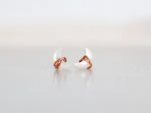 Mini Moonbeam Studs - Mother of Pearl