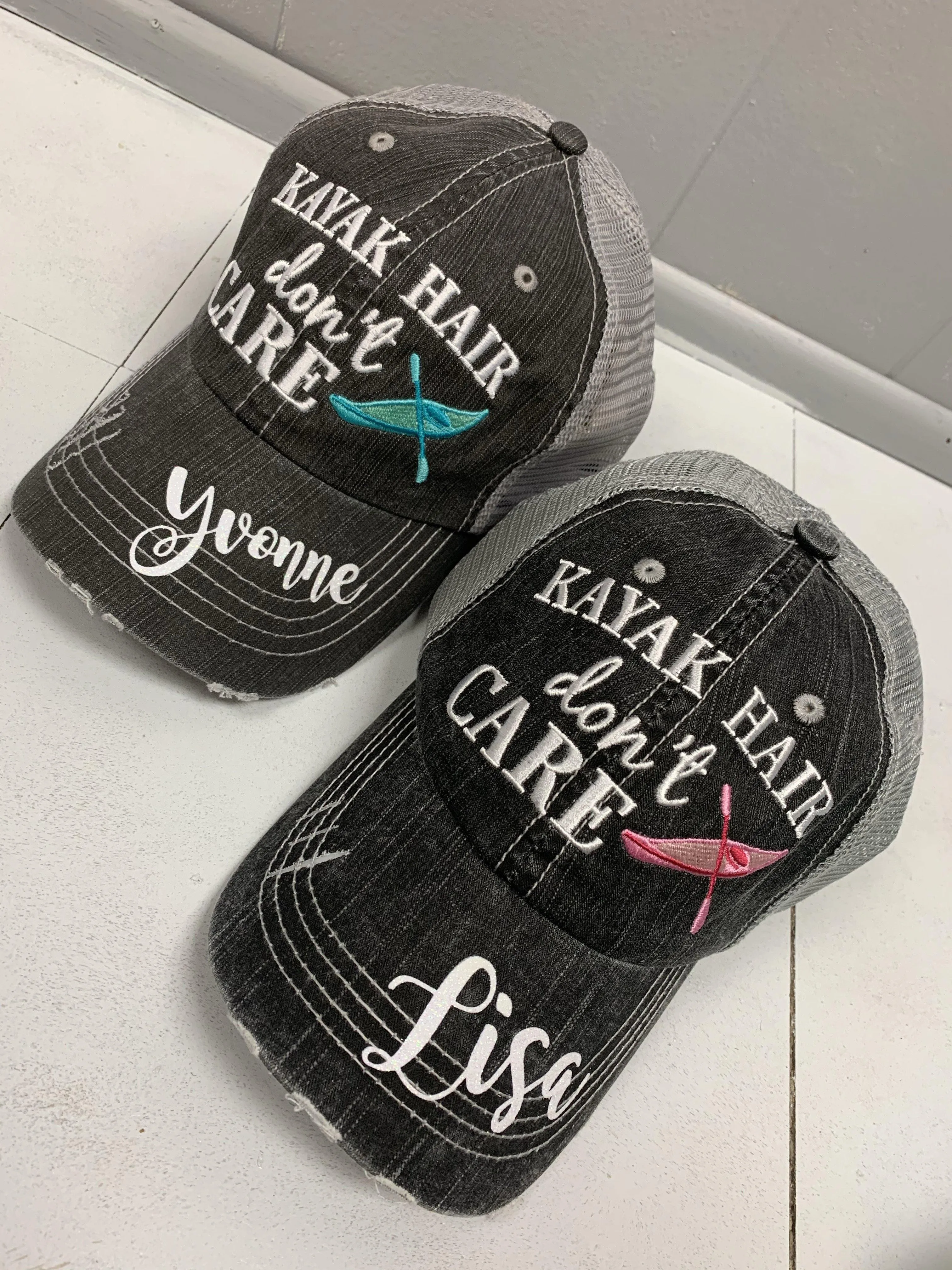 Mom hats Boy mom Girl mom Embroidered distressed womens trucker caps Personalizable