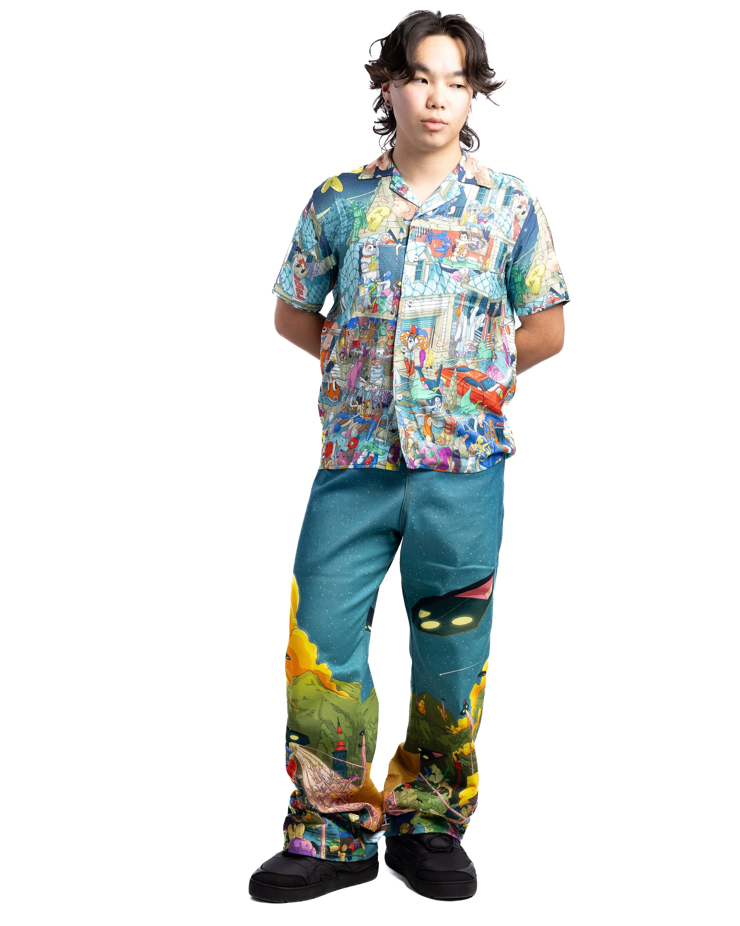 MOTR Hawaian SS Shirt Party Print