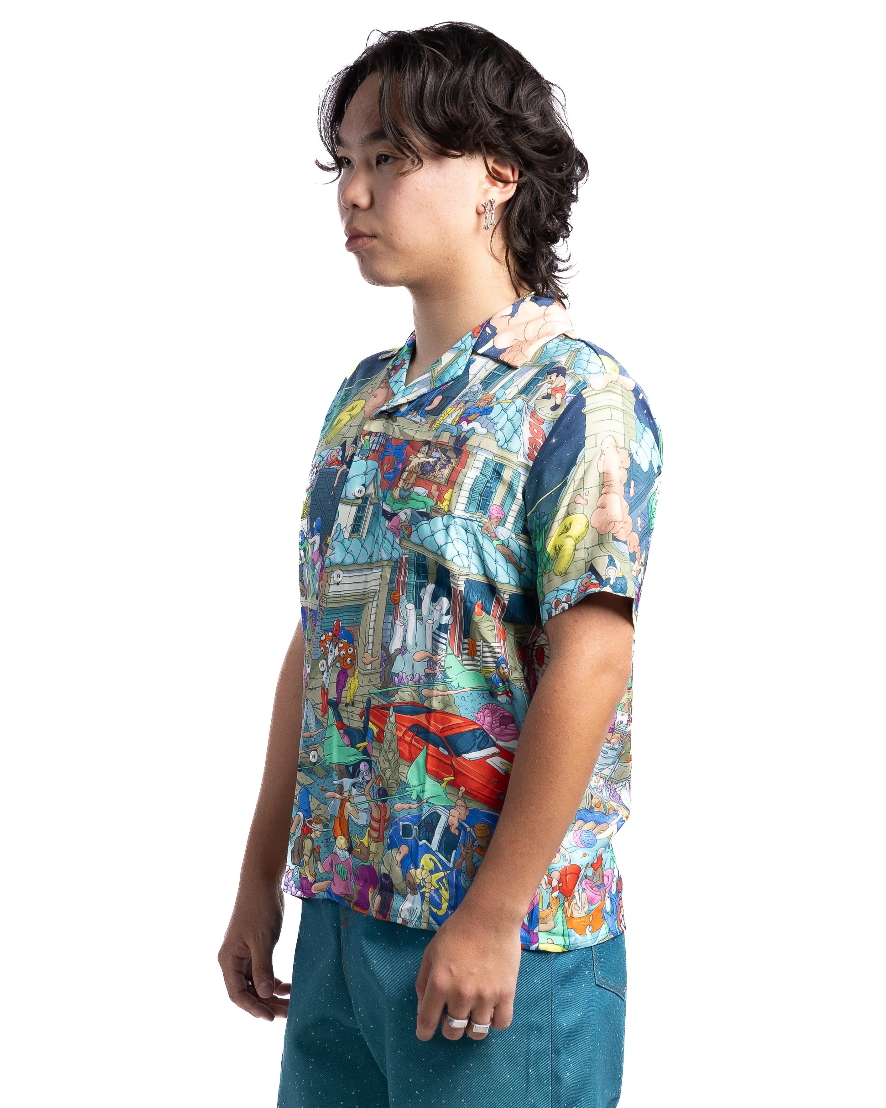 MOTR Hawaian SS Shirt Party Print