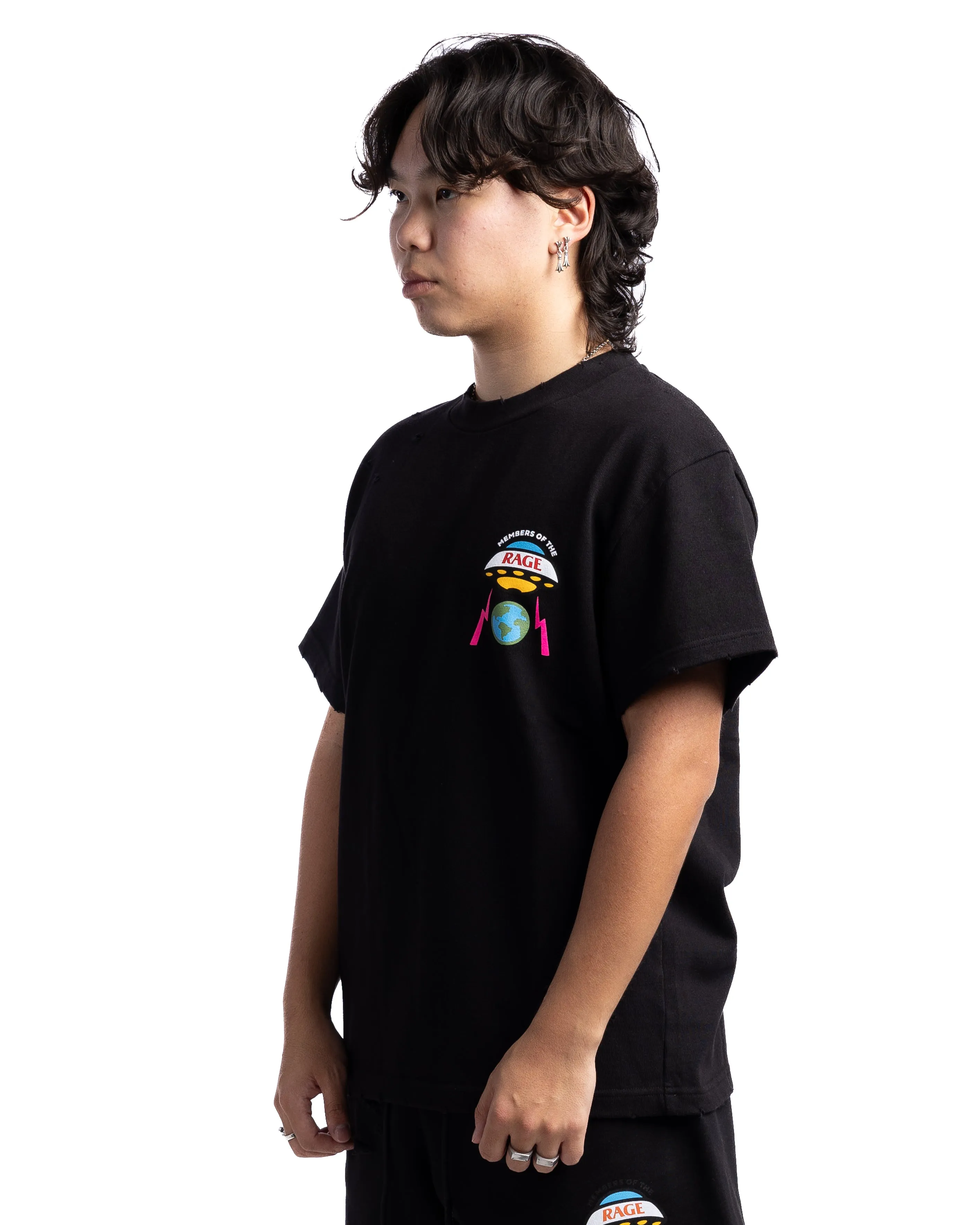 MOTR UFO Distressed Tee Black