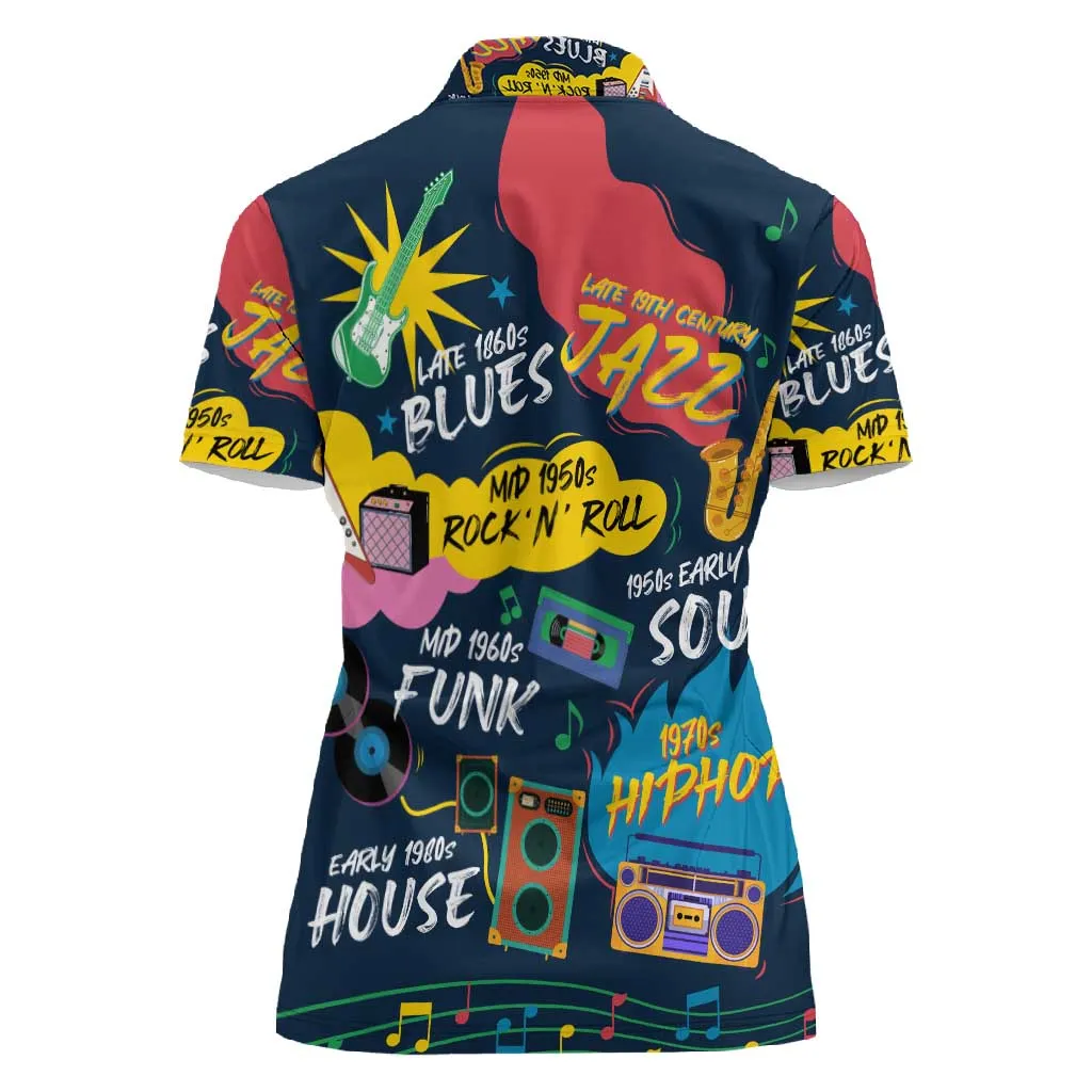 Music That Makes Us Proud African Women Polo Shirt Black People DT02