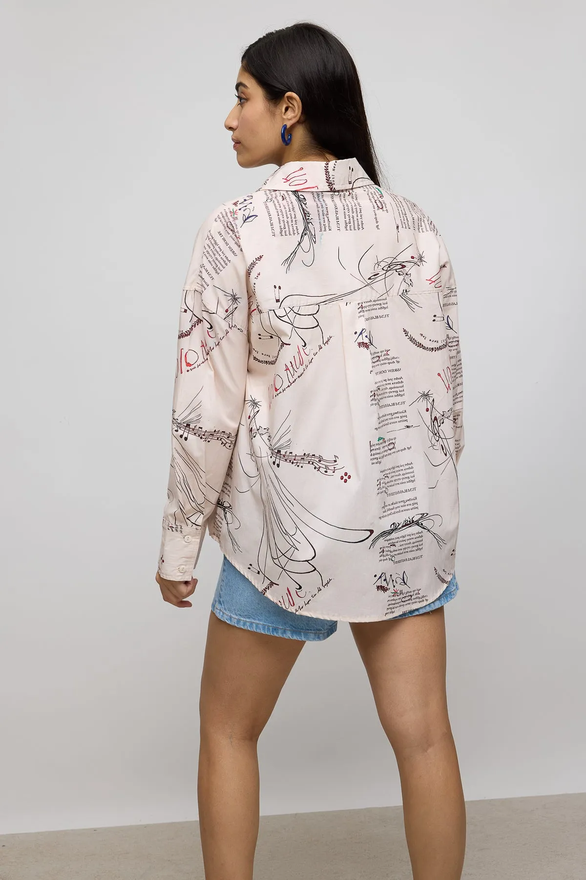Musical Notes Poplin Shirt