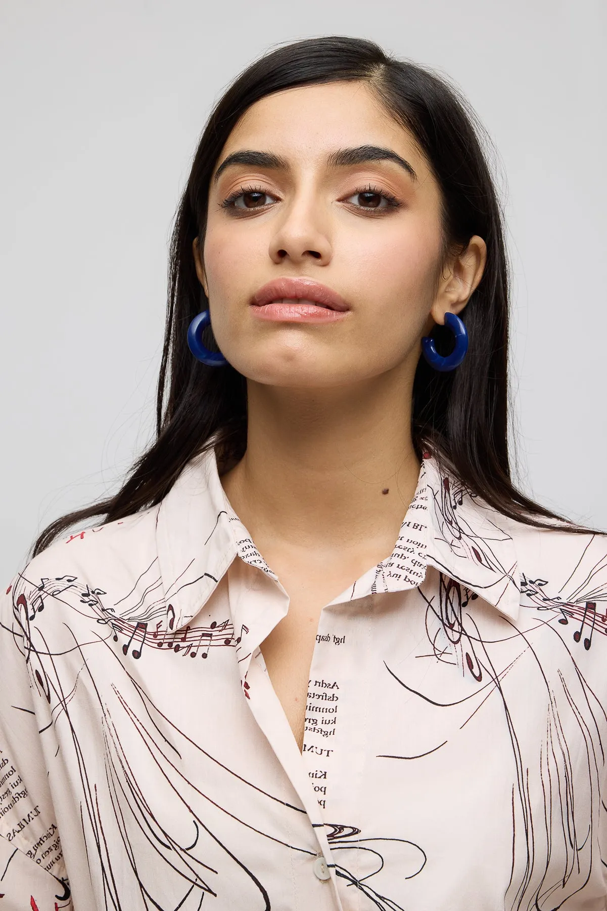 Musical Notes Poplin Shirt
