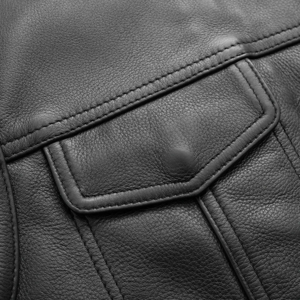 No Rival - Men's Motorcycle Leather Vest - Extreme Biker Leather