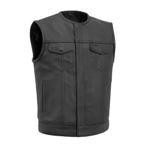 No Rival - Men's Motorcycle Leather Vest - Extreme Biker Leather