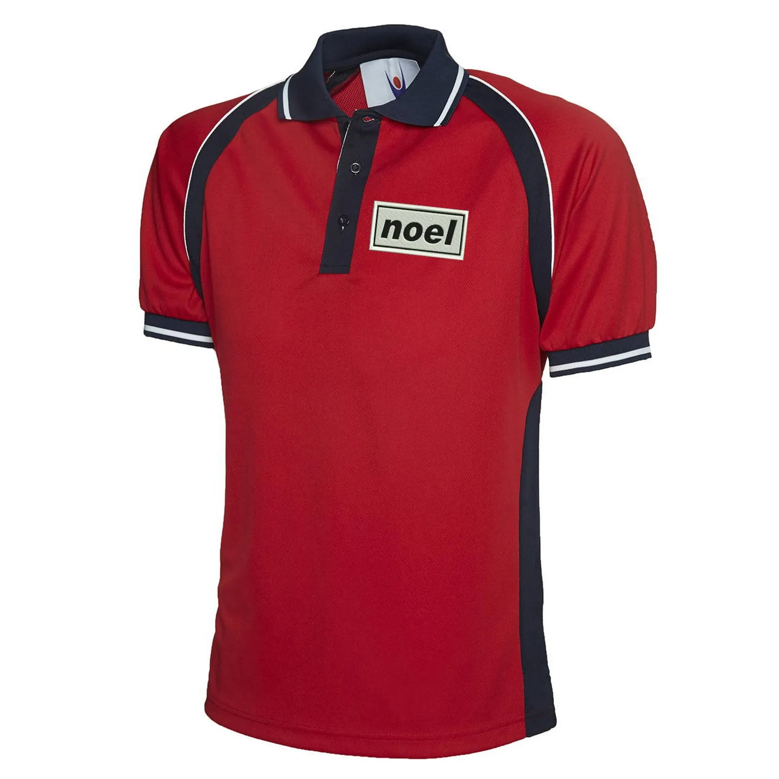 Noel Embroidered Sports Polo Shirt