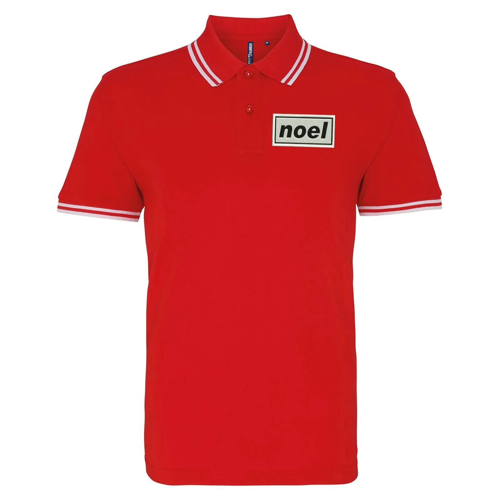 Noel Embroidered Tipped Polo Shirt