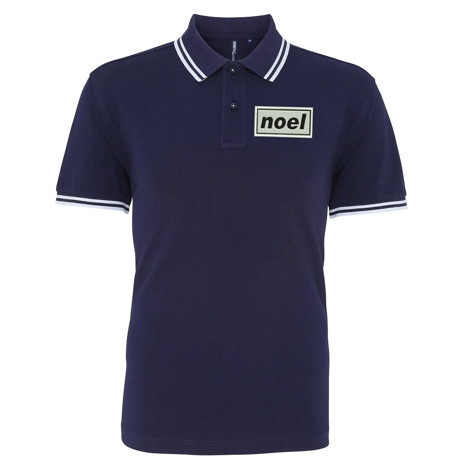 Noel Embroidered Tipped Polo Shirt