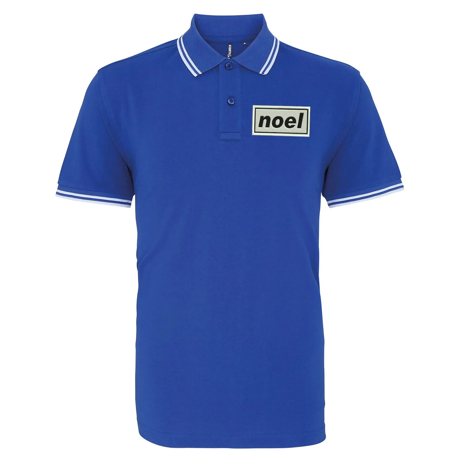 Noel Embroidered Tipped Polo Shirt