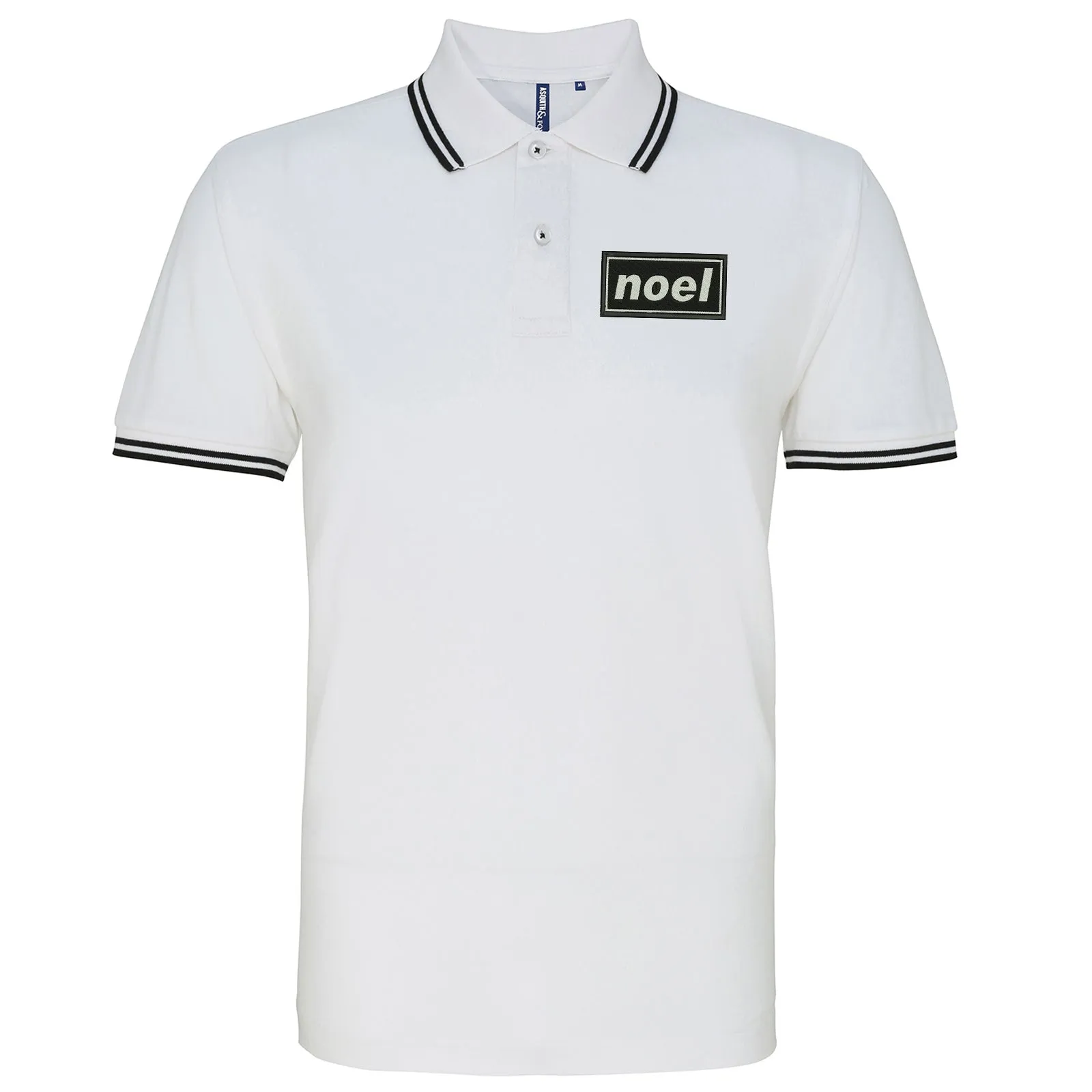 Noel Embroidered Tipped Polo Shirt