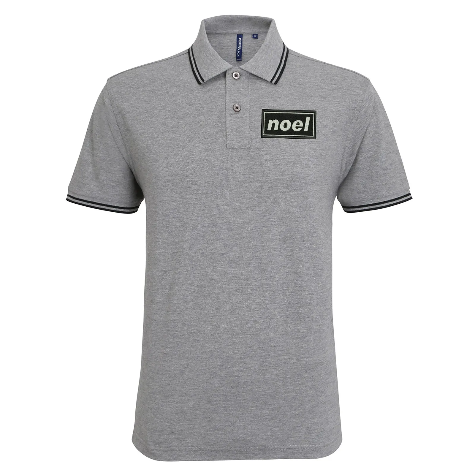 Noel Embroidered Tipped Polo Shirt
