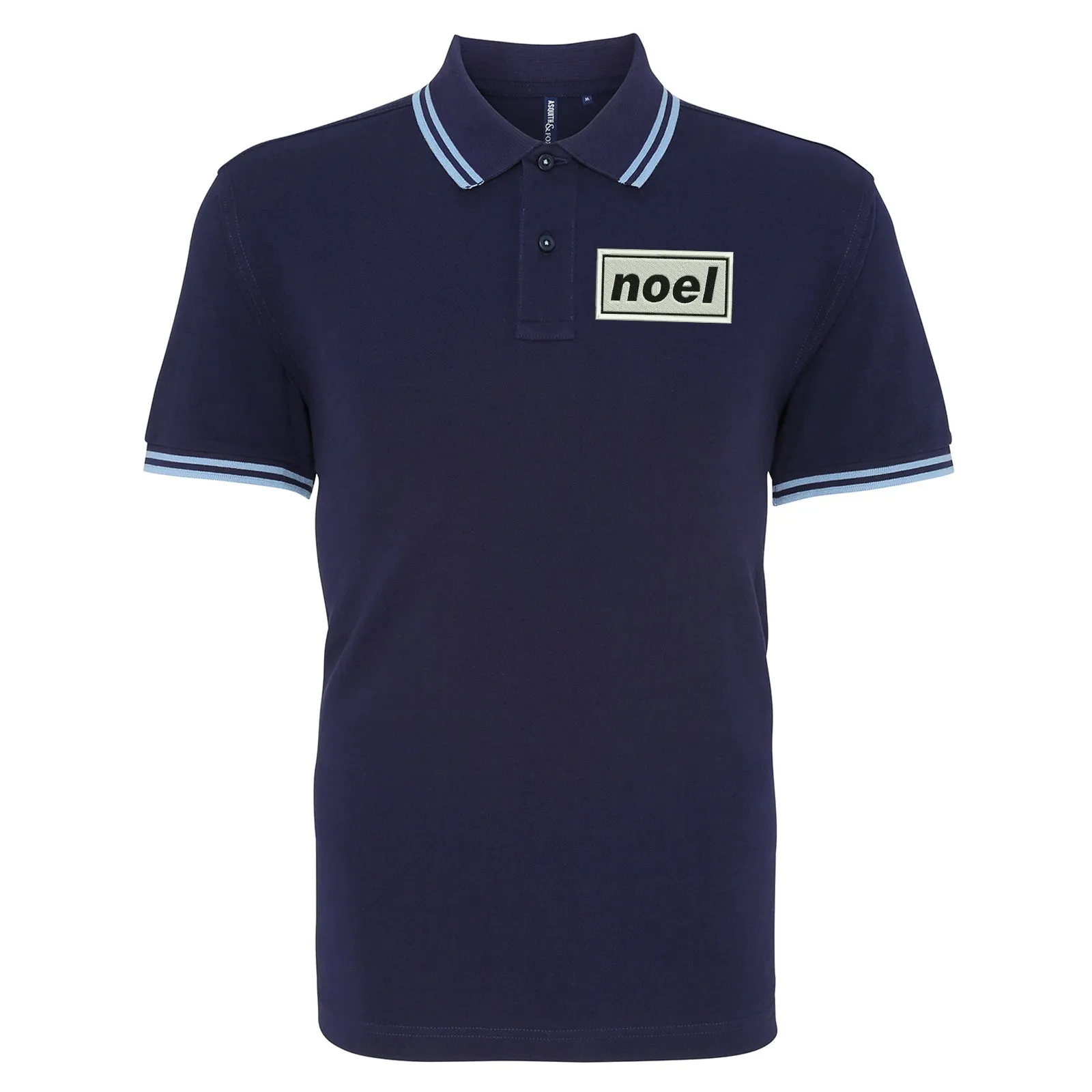 Noel Embroidered Tipped Polo Shirt
