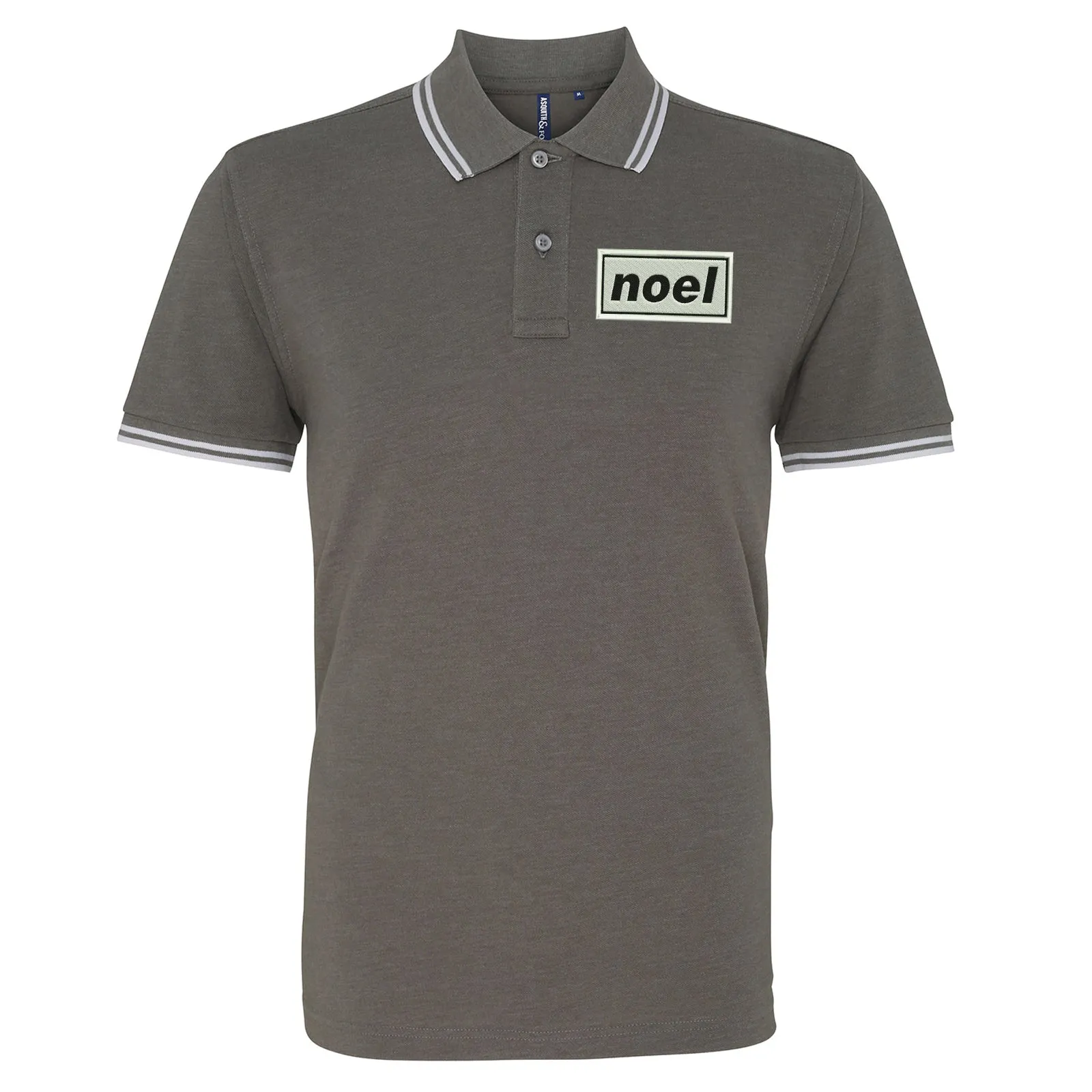 Noel Embroidered Tipped Polo Shirt