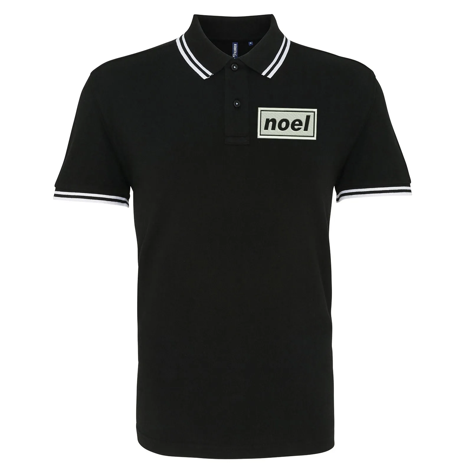Noel Embroidered Tipped Polo Shirt
