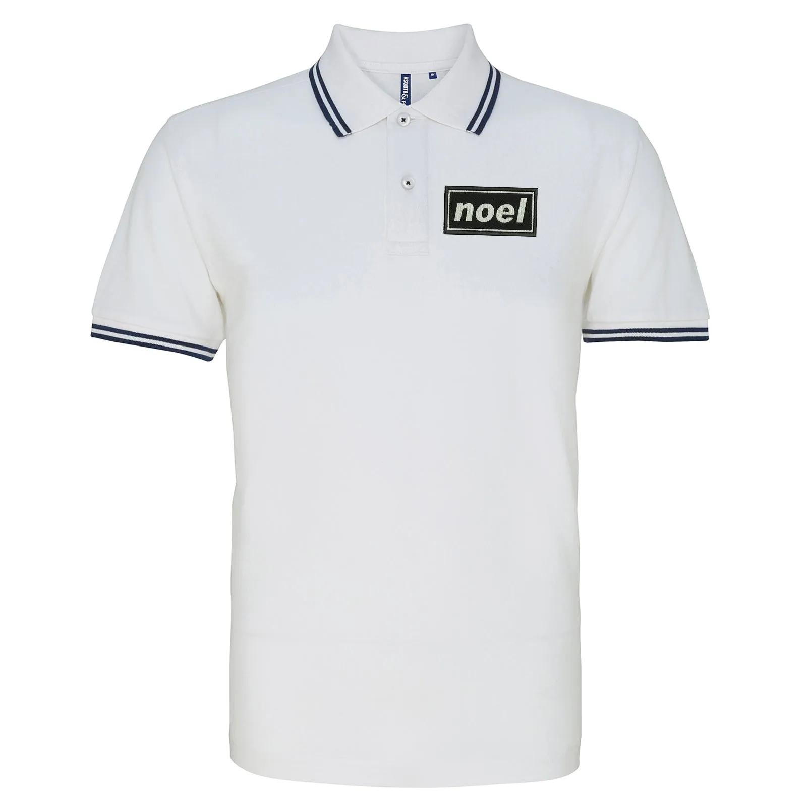 Noel Embroidered Tipped Polo Shirt
