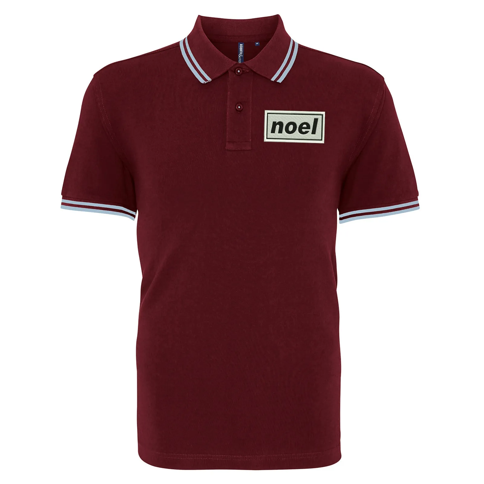 Noel Embroidered Tipped Polo Shirt