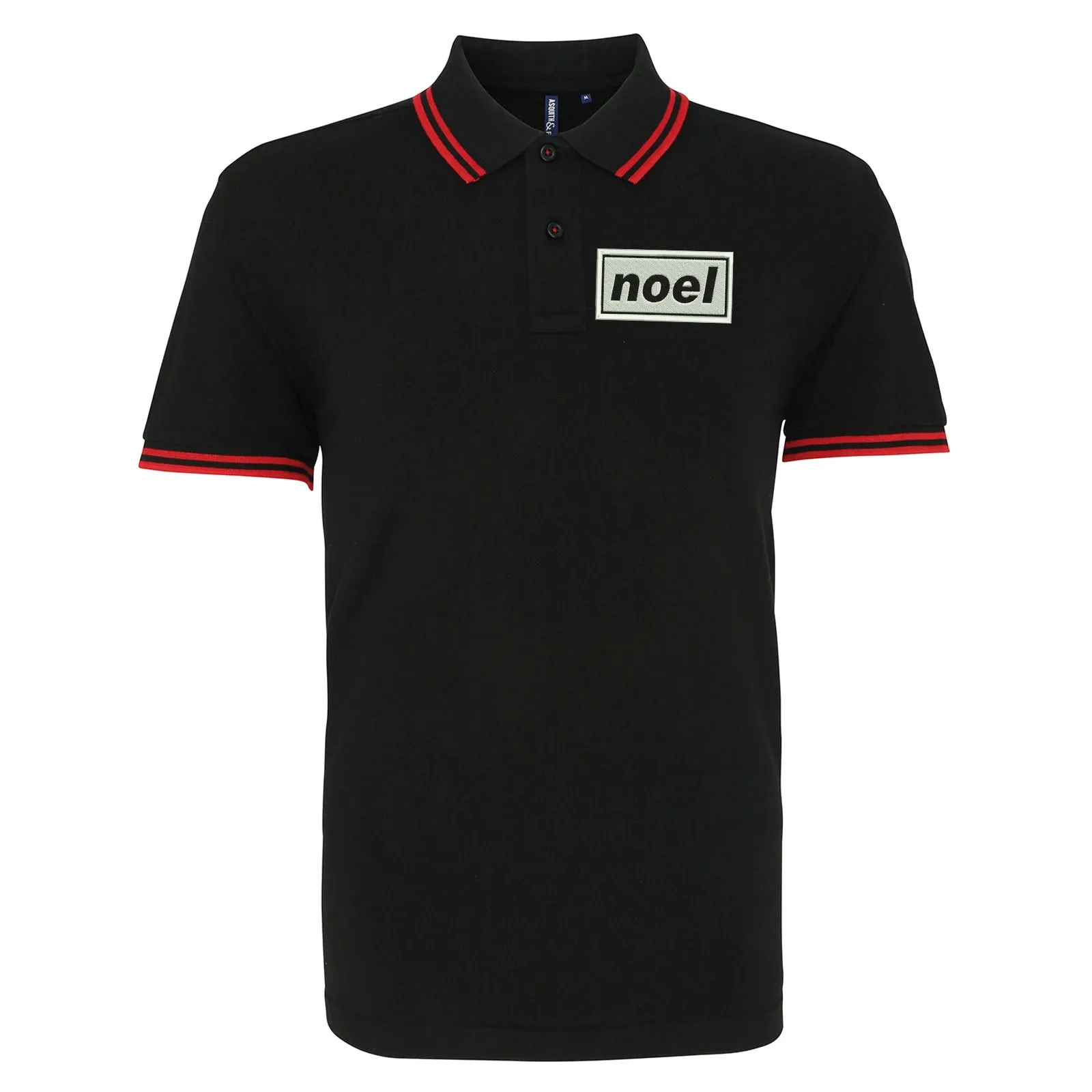 Noel Embroidered Tipped Polo Shirt