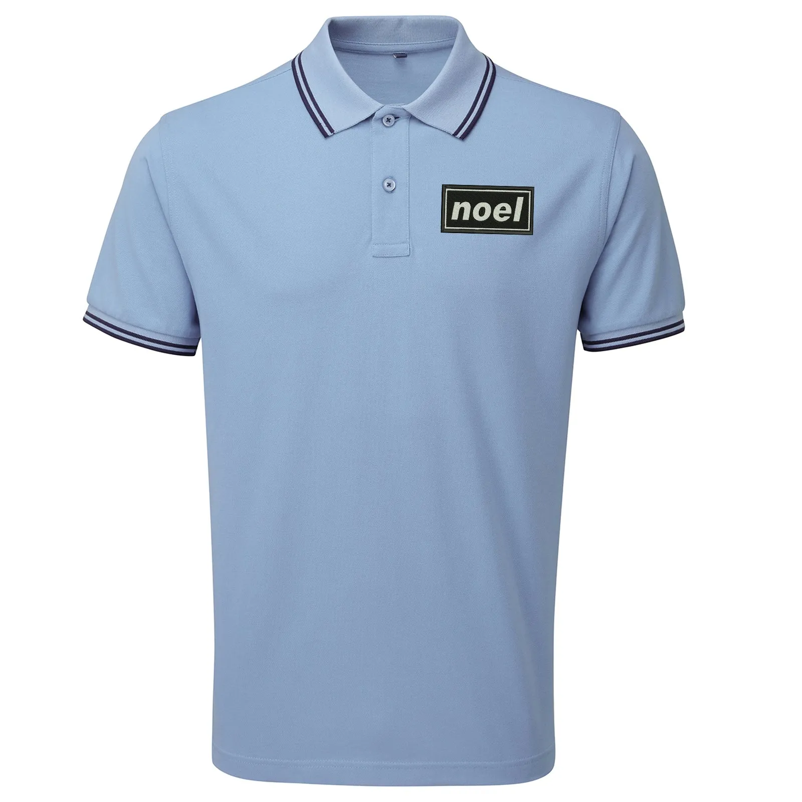 Noel Embroidered Tipped Polo Shirt