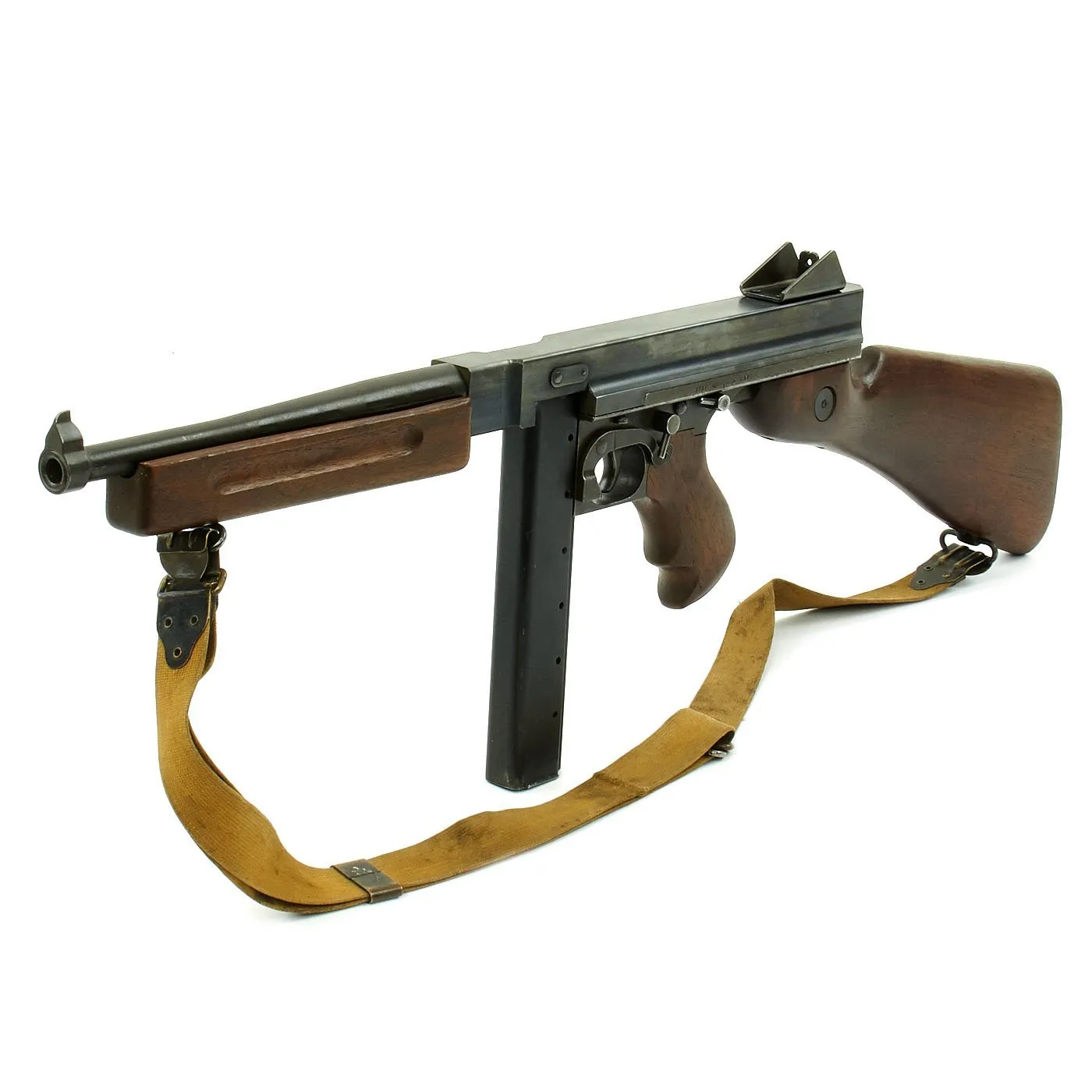 Original U.S. WWII Thompson M1A1 Display Submachine Gun with Steel Display Receiver - Serial 192439