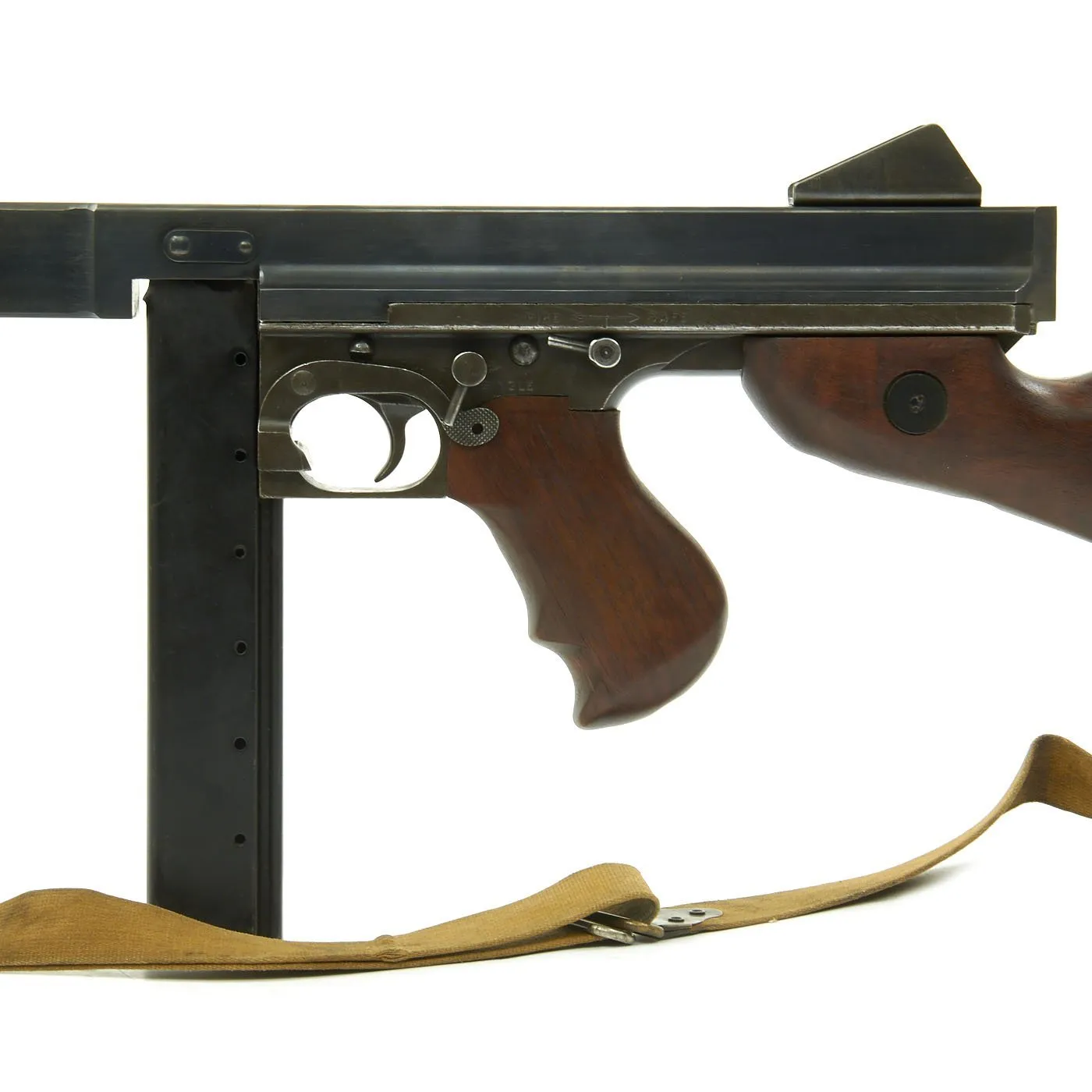 Original U.S. WWII Thompson M1A1 Display Submachine Gun with Steel Display Receiver - Serial 192439