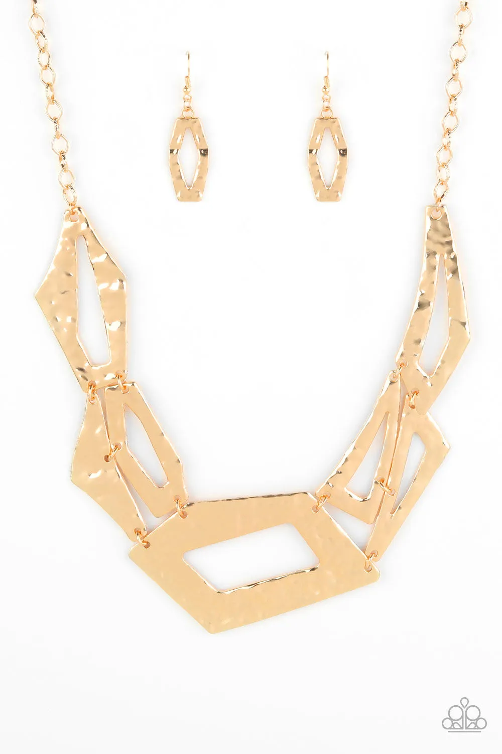 Paparazzi Break The Mold - Gold Necklace
