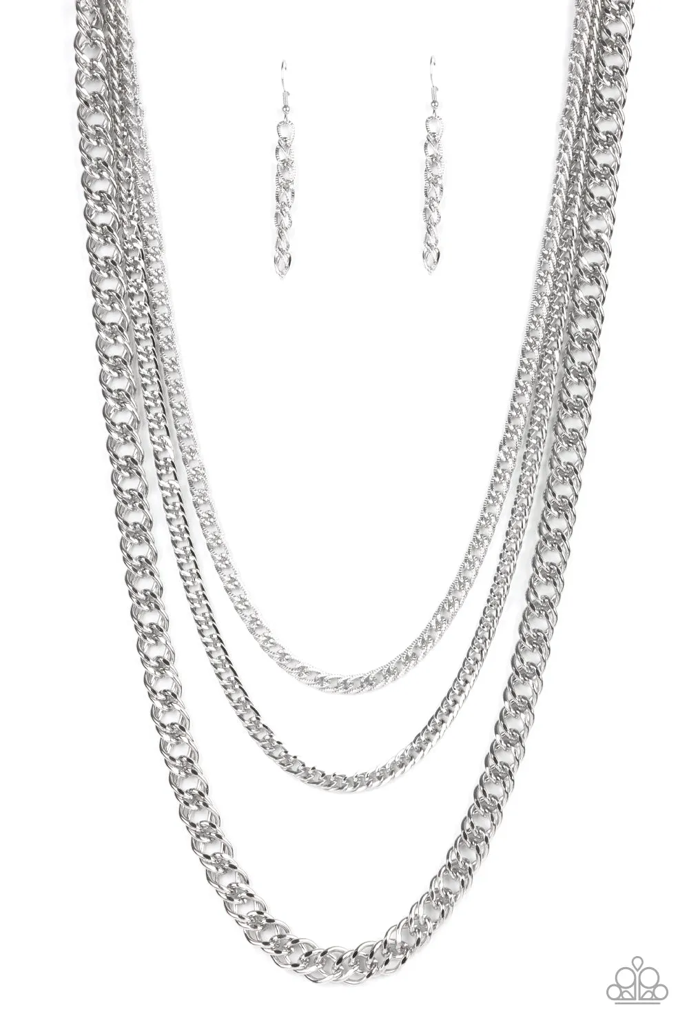 Paparazzi Chain of Champions - Silver Chain Necklace